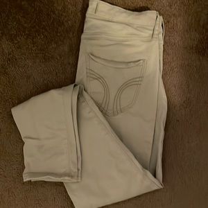 hollister khaki skinny jeans 5S
